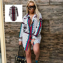 Load image into Gallery viewer, African Women's Dress Dashiki Super Large Fashion Printed Long Sleeve Shirt with Lapel Lady African Dresses for Women 2019 New